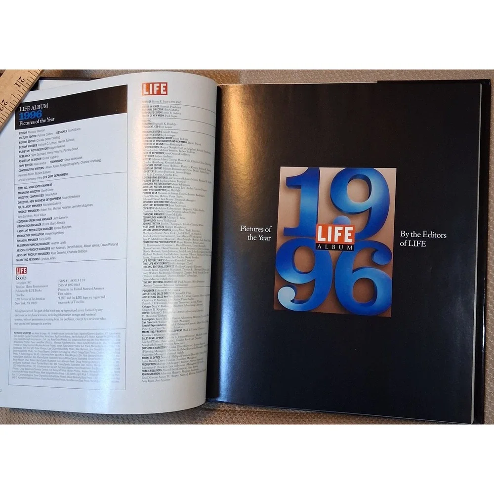 LIFE Album 1996 Pictures of the Year Hardcover Book 158 Pages History Photo